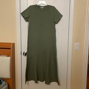 Uniqlo x JW Anderson - WOMEN COTTON SHORT-SLEEVE FLUID HEM DRESS - S